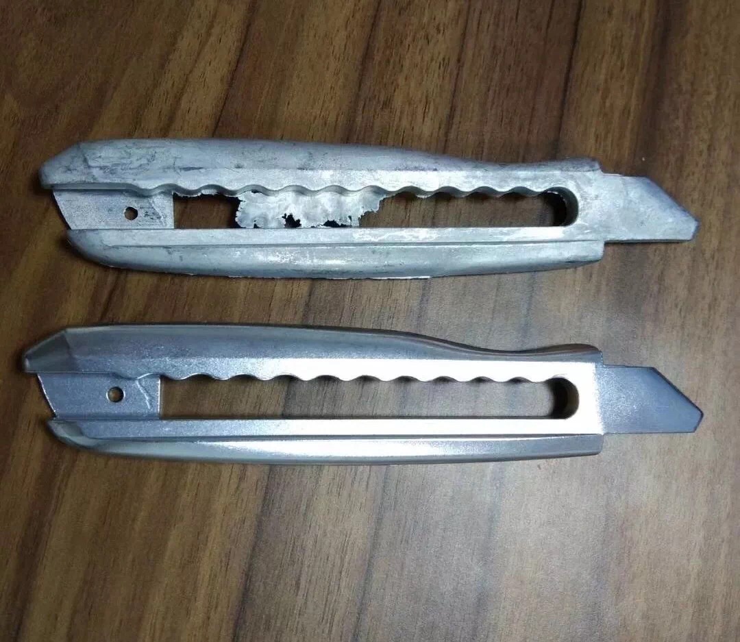 鋅合金美工刀刀架拋光效果圖